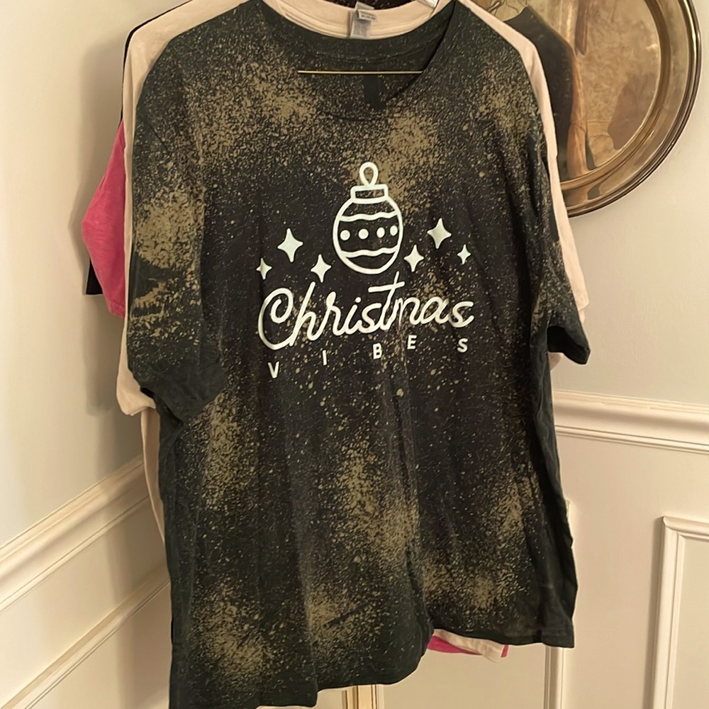 Bundle of bleached  holiday tees
